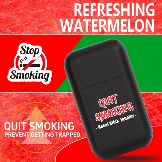 Portable inhaler designed to curb smoking cravings with fresh watermelon scent