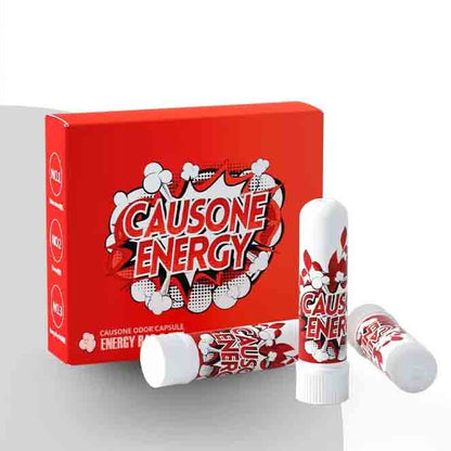Red outer box matched with three portable refreshing nasal inhaler sticks in watermelon aroma