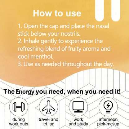 Inhalador nasal de doble orificio Menta y Café