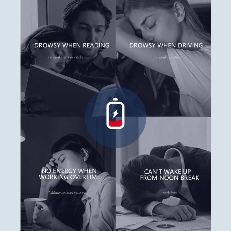Solves sleepiness during reading, driving, overtime work and daytime rest