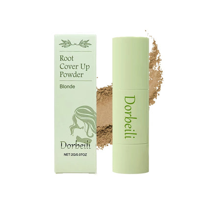 Blonde root cover powder full packaging set isolated white background