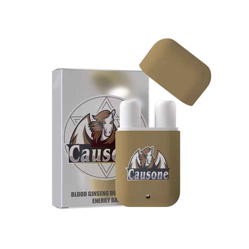 Coffee scented dual port portable inhaler together with branded outer product display box