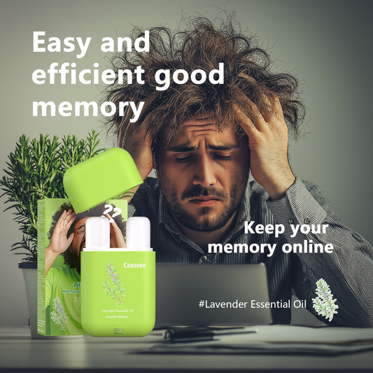 Dual nozzle essential oil inhaler eases mental fog during desk work