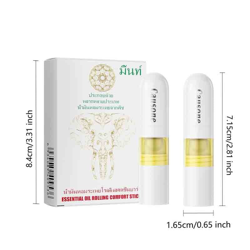 Package box and two sticks marked with full length and width size data