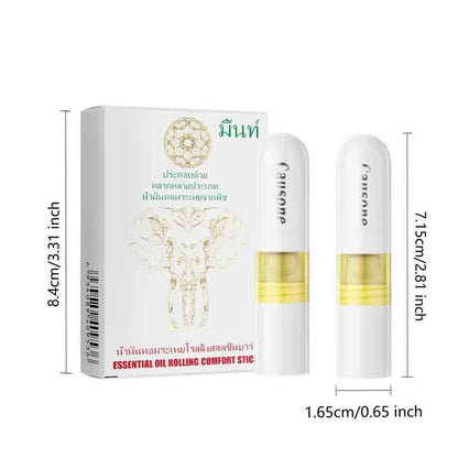 Package box and two sticks marked with full length and width size data