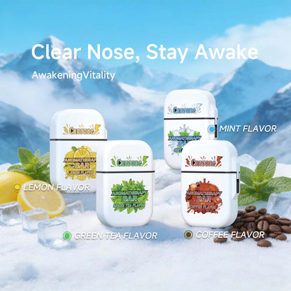 4 flavors portable nasal aromatherapy inhaler sticks winter snow scene product shot