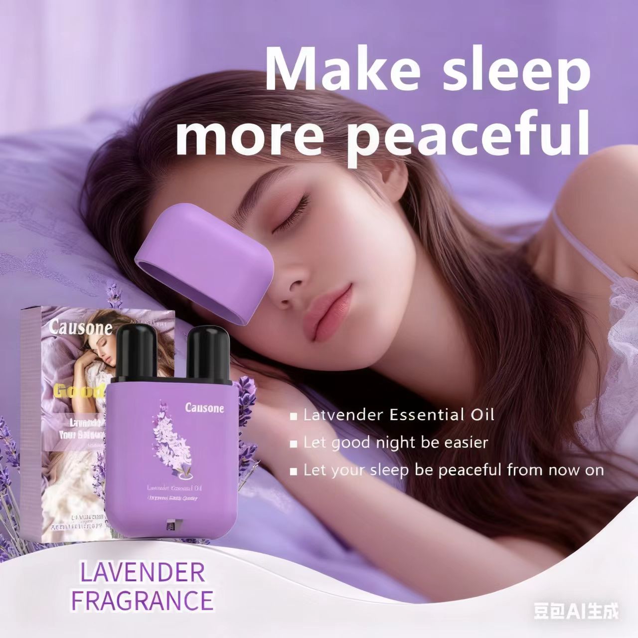 Lavender essential oil nasal stick helps users enjoy calmer and more restful sleep