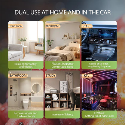 Dual use solid air freshener for car living room bedroom bathroom office KTV