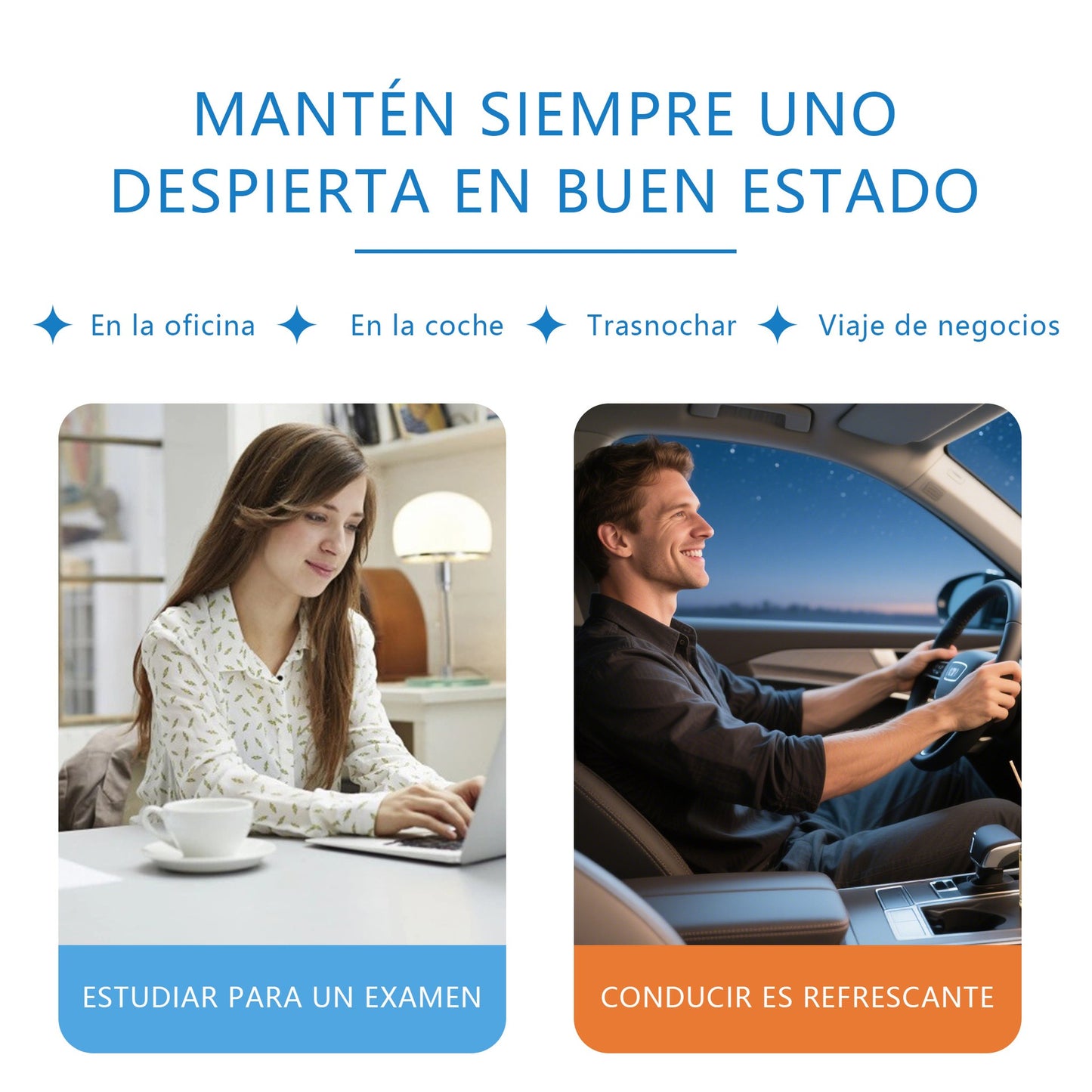 Refreshing inhaler keeps users alert for office work and long distance driving