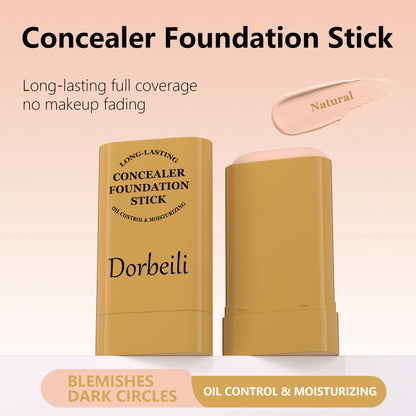 Natural shade buildable coverage moisturizing foundation stick