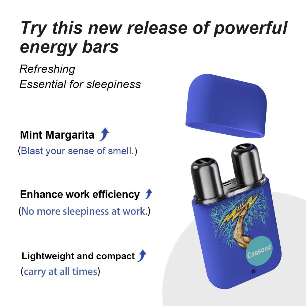 New dual nozzle portable inhaler featuring strong refreshing effect high work efficiency and compact portable design