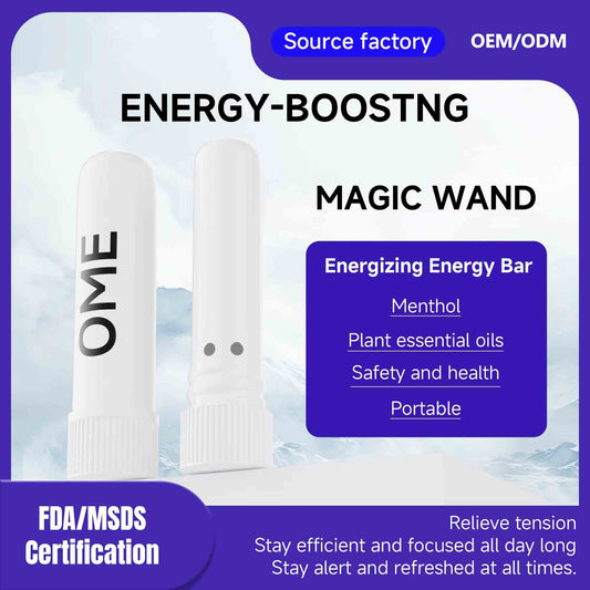 Portable energizing nasal inhaler made with menthol and natural plant essential oils for instant alertness