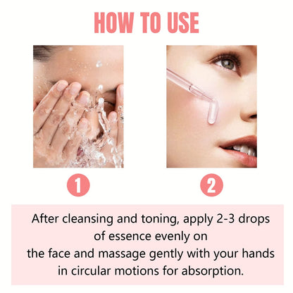 Two steps tutorial for facial niacinamide serum daily skincare routine