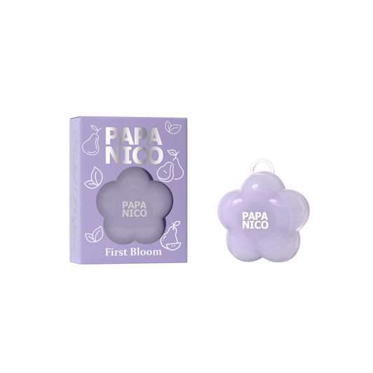 Lavender flower solid fragrance balm pear bloom box set on white