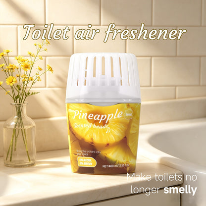 Solid fruit scented beads toilet air freshener removes bad odors