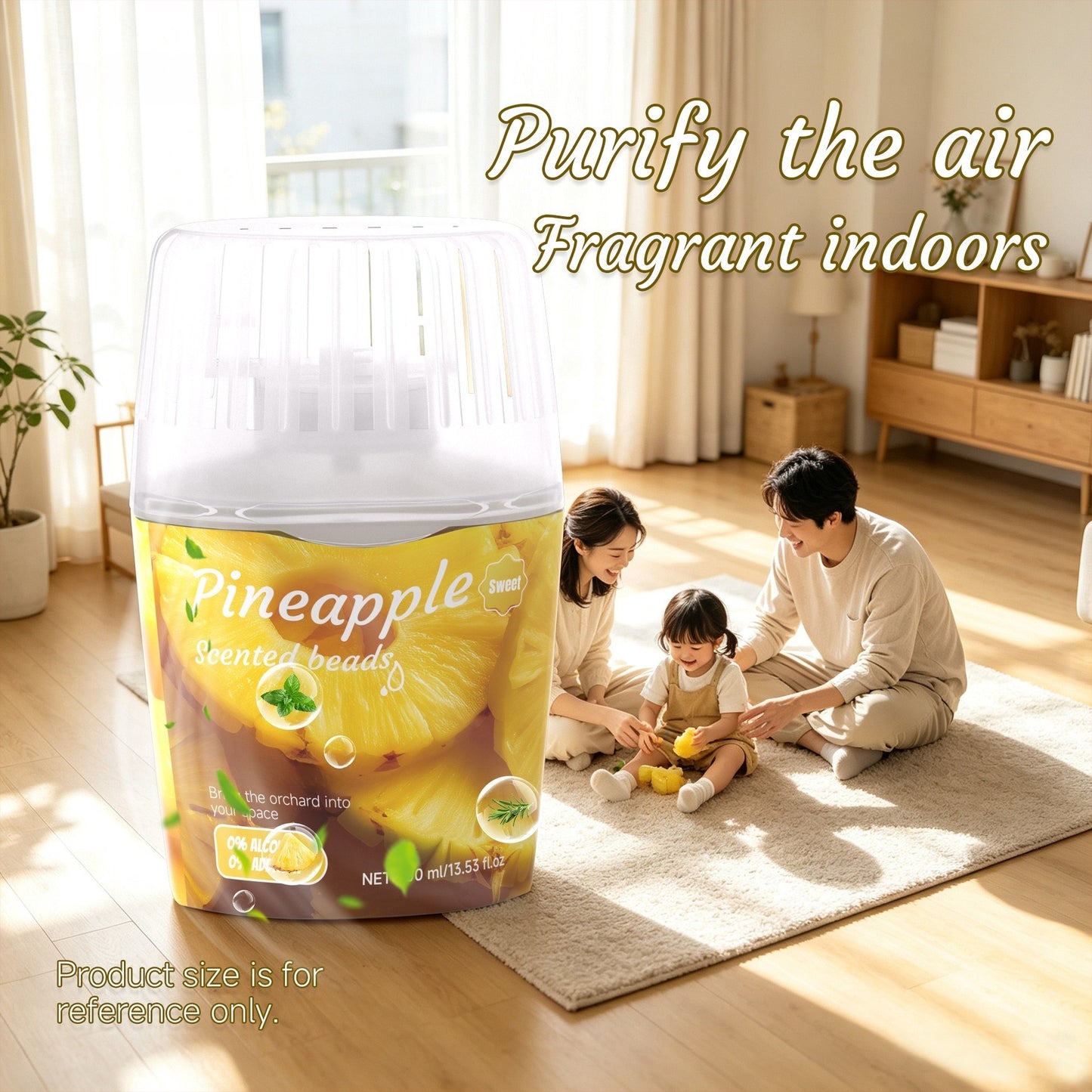 Pineapple scented beads air purifier for family living room fresh fragrance