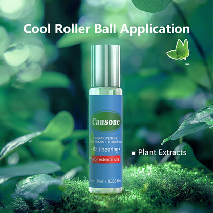 Natural plant extract peppermint roller ball essential oil for external use
