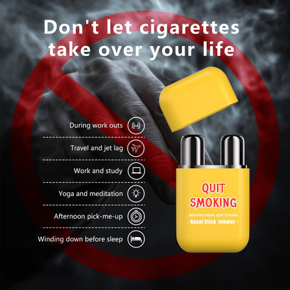 Smoking stopping inhaler fits workout travel work study and multiple daily scenarios