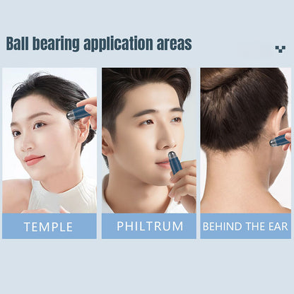 Recommended application areas including temples, philtrum and behind ears